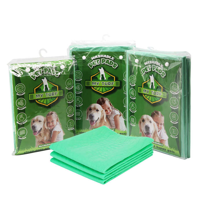 Reusable and Washable Puppy Training Pads  60 x 45 cm  2 Pads Per Bag | My Turf | Eco-Frien...