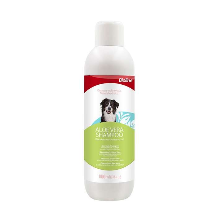 Bioline Aloe Vera Dog & Cat Shampoo  1L | Bioline | Large Size Soothing Aloe Vera Shampoo for ...