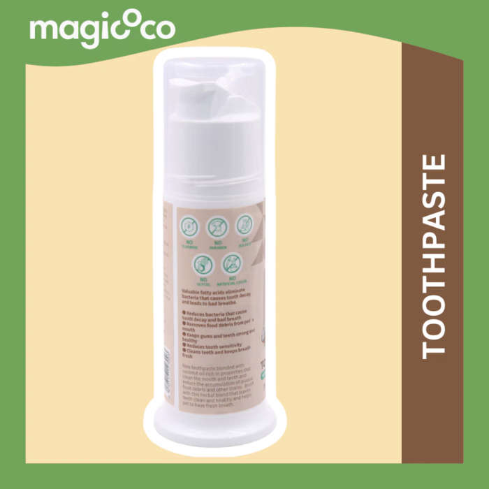 Magicoco Coconut Oil Dog & Cat Toothpaste  70G | Magicoco | Natural Coconut Oil Formula for He...