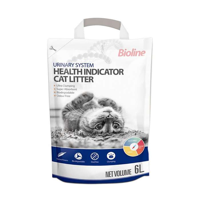 Bioline Urine Alert Cat Litter  6L/2.5KG | Bioline | Color-Changing Ultra-Clumping Formula wit...