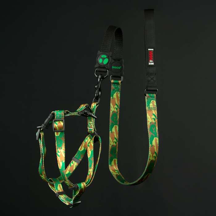 Doco Loco Dog Harness  S  Camouflage | Doco | Small Adjustable Camouflage Dog Harness