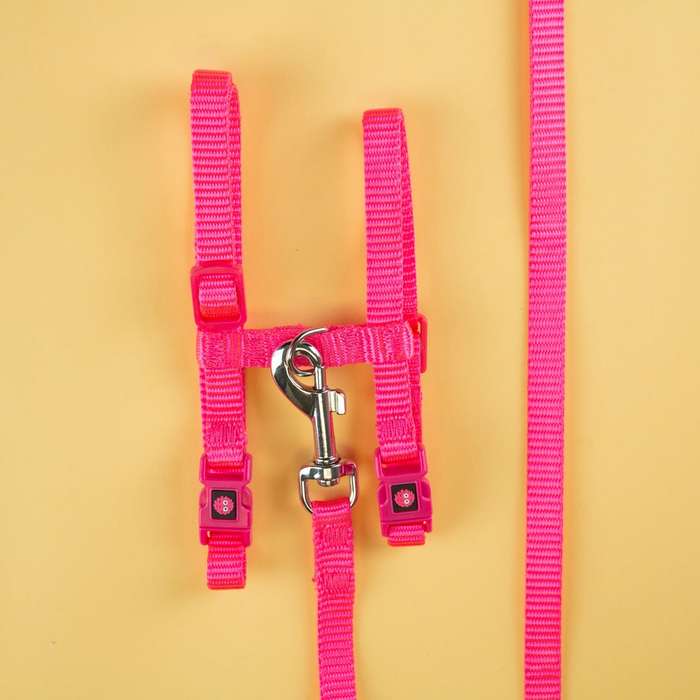 Doco Signature H Dog Harness  L  Pink | Doco | Large Adjustable Pink Dog Harness