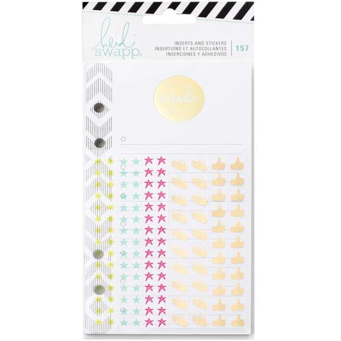 Goals Heidi Swapp Memory Planner Inserts With Stickers