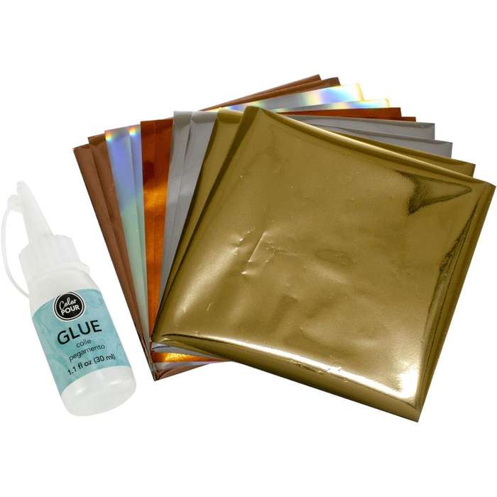 American Crafts Color Pour Gilding Kit 11/Pkg W/Metallic Foils