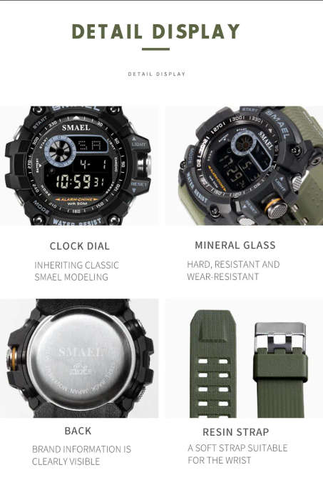 cool new style Smael 8010 wrist watch digital watch