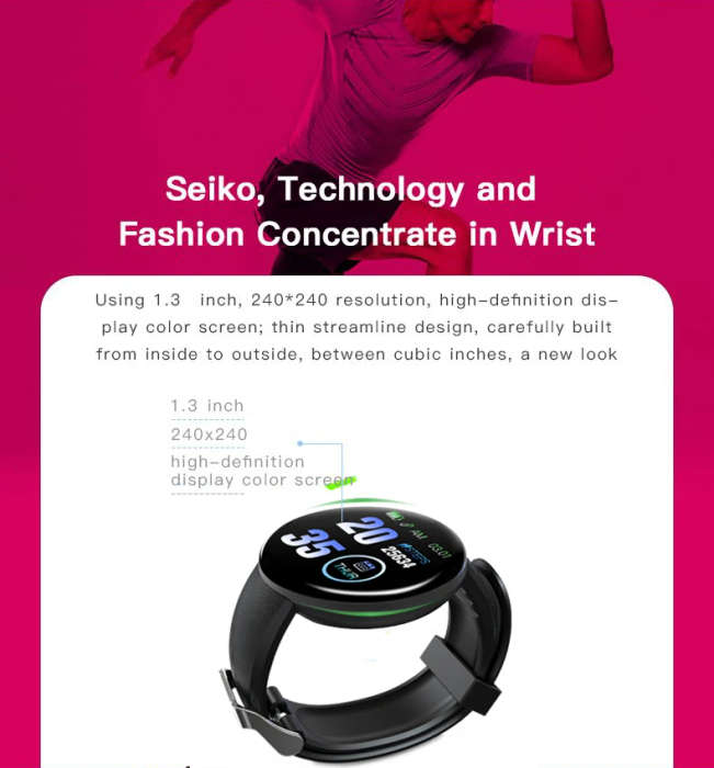 D18 Smart Bracelet and Heart Rate Monitor