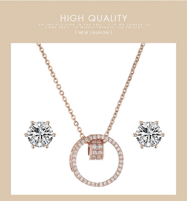 Creative Shengke Women Crystal Earrings Necklace Set Ladies Quartz Watch Reloj Mujer Women Bracelet Watches Set Gifts