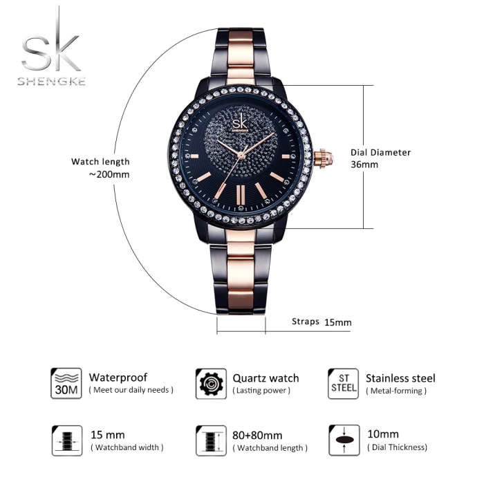2019 Shengke 0075 Sk Fashion Brand Ladies Quartz Women Watch Casual Rhinestone Bracelet Rose Gold Crystal Dress Wristwatches - Buy Shengke Watch,Women Watc,Wristwatches Product on Alibaba.com