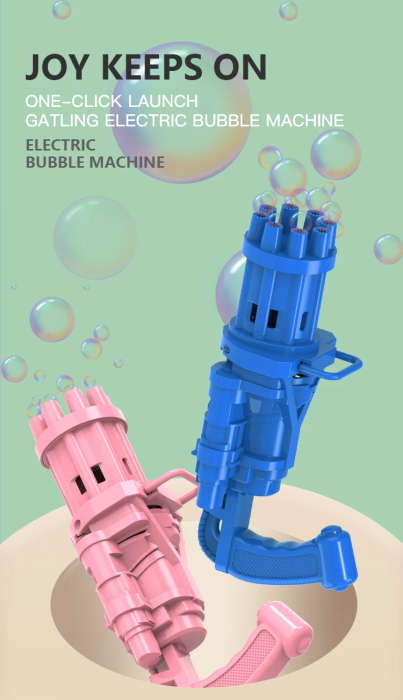 Electric Gatling Bubble Machine