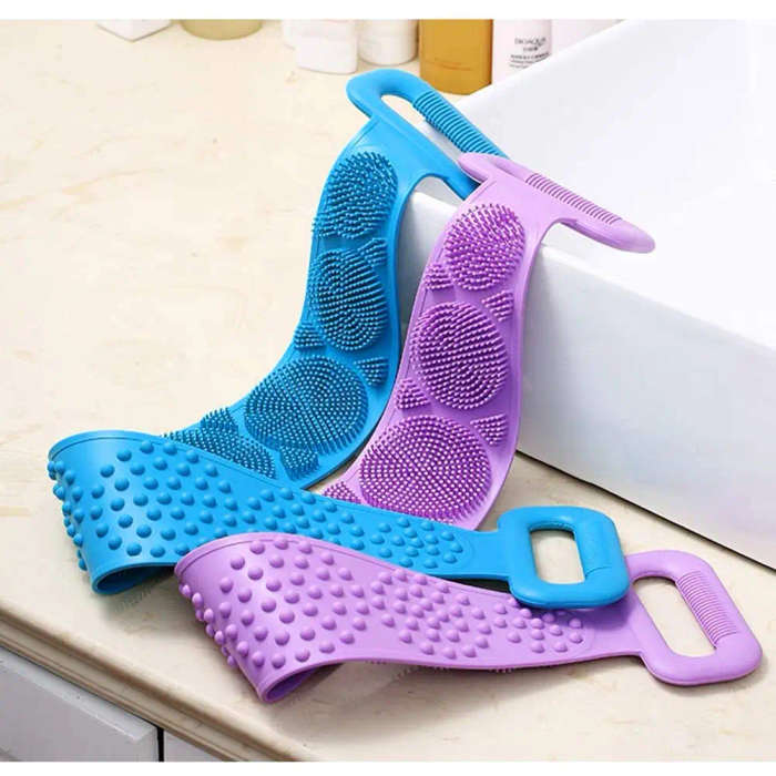 Silicone Brushes Bath Towels Rubbing Back