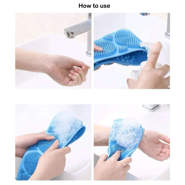 Silicone Brushes Bath Towels Rubbing Back