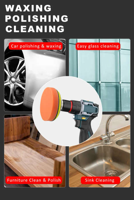 11 Pcs Car Foam Polishing Pads