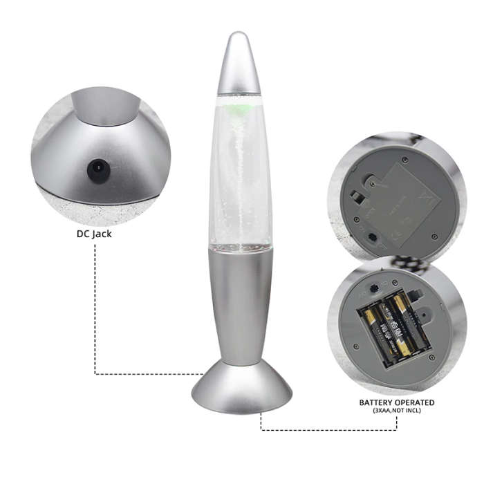 36cm Tornado Glitter Led Lamp