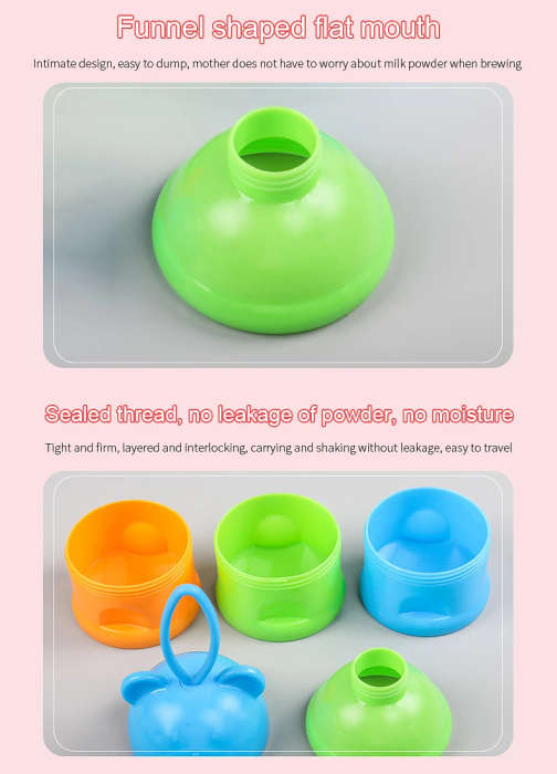 3 Layers baby milk powder formulae dispenser
