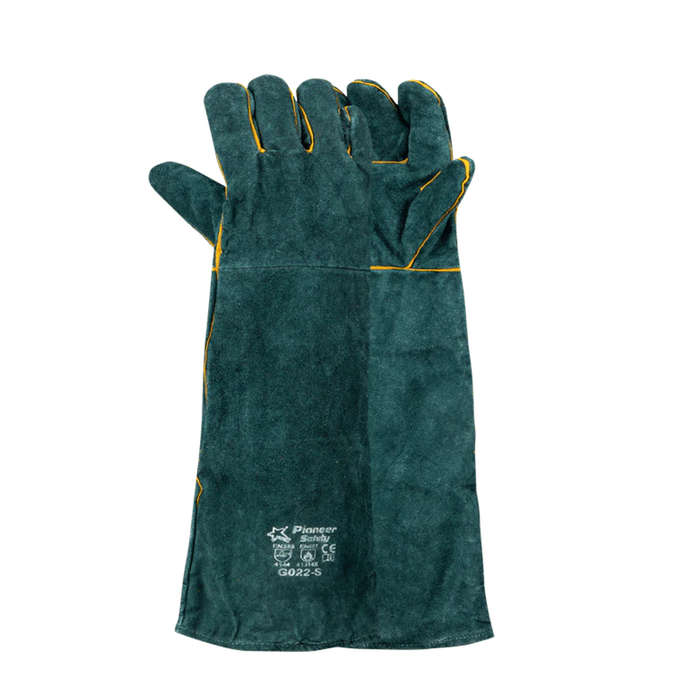 Green Lined Premium Welders Glove - Elbow