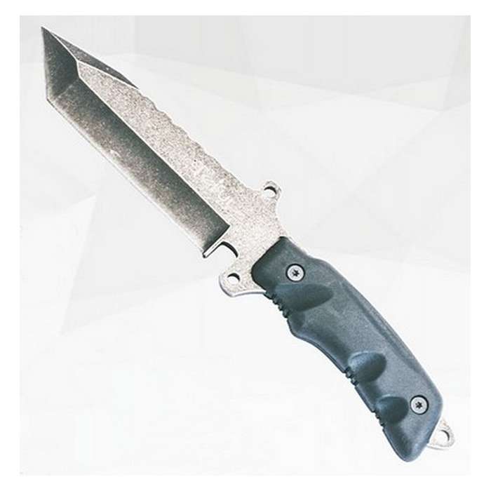 TEKUT HK2605 STONEWASH KNIFE W/TANTO BLADE 265MM FIXED BLADE