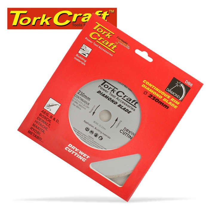 Tork Craft Diamond Blade 230mm Continuous Rim