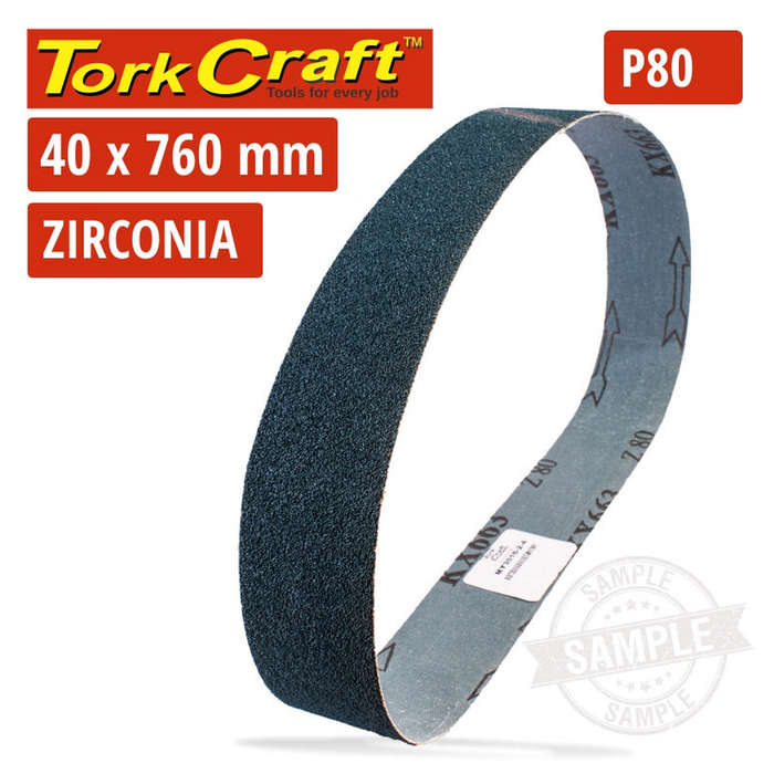 Moyi 80 Grit Zirconia Sanding Belts 40mmx760mm