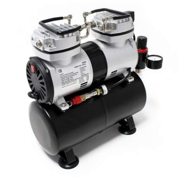 2 Cylinder Compressor with Tank for Airbush