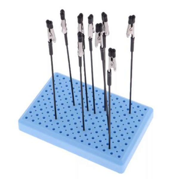 Airbrush Spray Paint Clamping/Stand Base With 10 Wire Alligator Clips