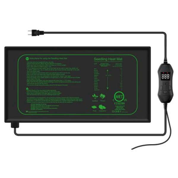 Seedling Heat Mat with Digital Thermostat (52.7cm x 25.4cm)