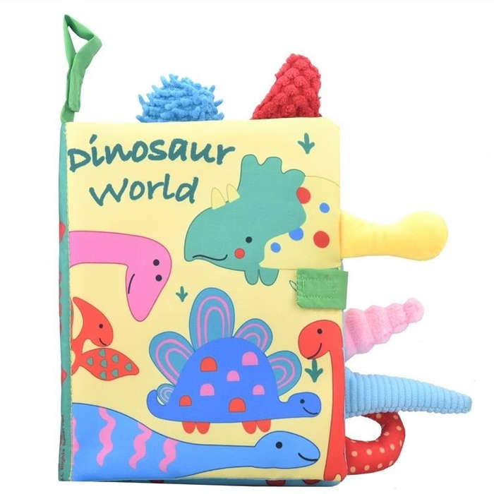 Premium Soft Cloth Baby Book - Dinosaur World