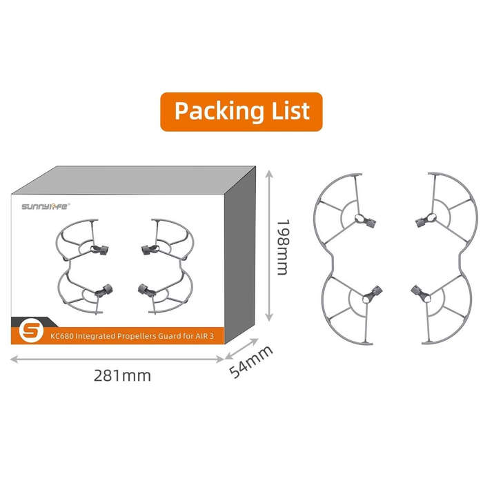 SunnyLife Integrated Propeller Guards for DJI Air 3