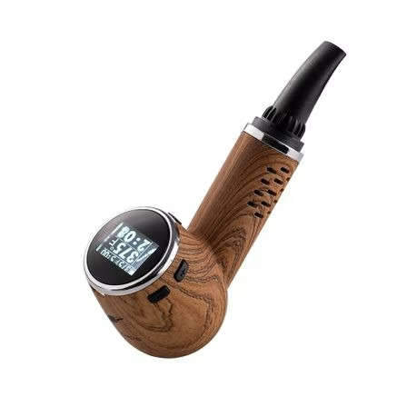 Anlerr PipeVape Dry Herb Vaporizer with OLED Screen - Brown
