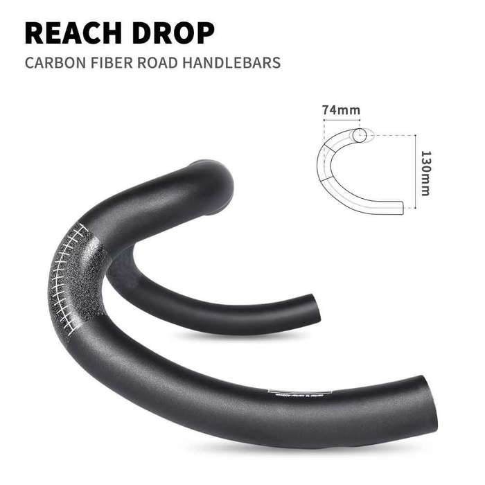 TOSEEK RS-WRC Carbon Gravel Bar - 440mm Wide