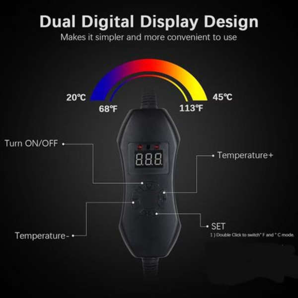 Seedling Heat Mat with Digital Thermostat (52.7cm x 25.4cm)