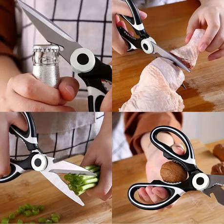 Rotating Braai Basket Set - Kitchen Shears, Oil Sprayer & Tools