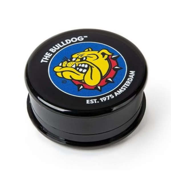 2 x The Bulldog - Acrylic 3 Part Herb Grinder - Black