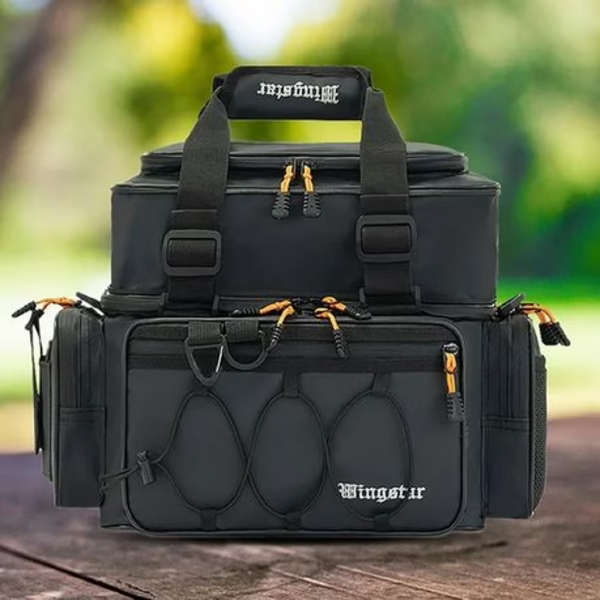 Wingstar Expandable Waterproof Fishing Tackle Bag - 42L Capacity