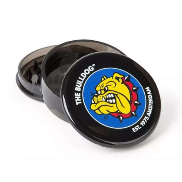 2 x The Bulldog - Acrylic 3 Part Herb Grinder - Black