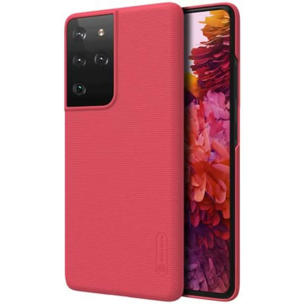 Nillkin Super Frosted Shield Cover for Samsung S21 ULTRA 6.8" (Red)