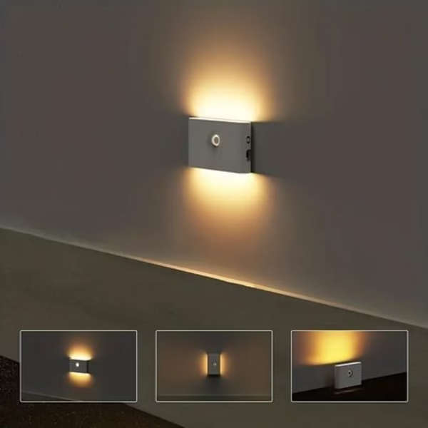 Rechargeable Motion Sensor Night Light - Warm White, USB-C, Magnetic Mount