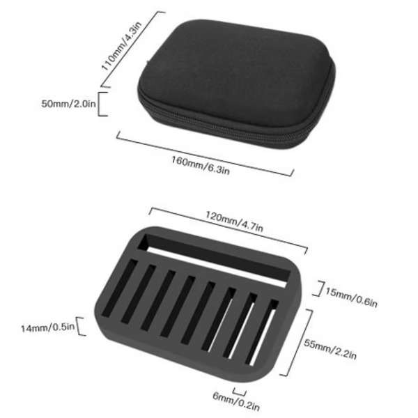 LEPOMIS Hard Shell Fishing Lure Storage Case - Compact EVA