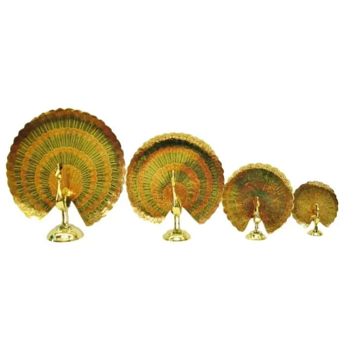 Peacock Family Set, 4 Piece