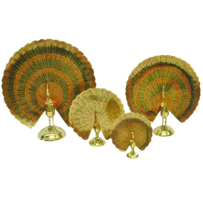 Peacock Family Set, 4 Piece