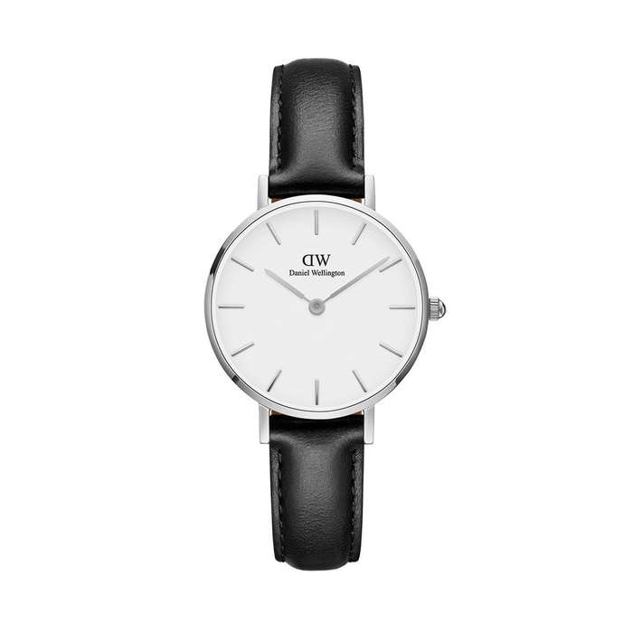 Daniel Wellington Women's Watch - Sheffield Brown Leather (DW00100242) - Silver case, white dial
