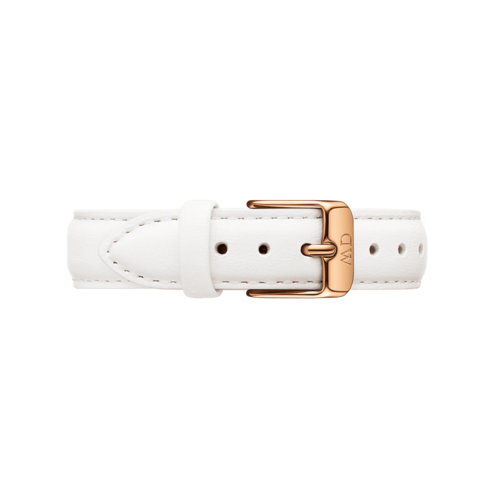 Daniel Wellington Women's Watch - Bondi White Leather (DW00100249) - Rose Gold