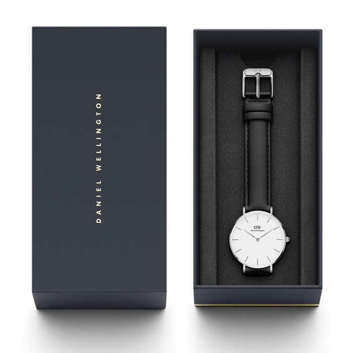 Daniel Wellington Women's Watch - Sheffield Brown Leather (DW00100242) - Silver case, white dial
