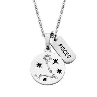 Co88 Jewels Women's Necklace (8cn-26063) - zodiac starsigns Collection
