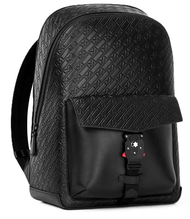 Montblanc Leather montblanc monogram backpack with m lock buckle 4810 - 30x41x13 (mb130019)