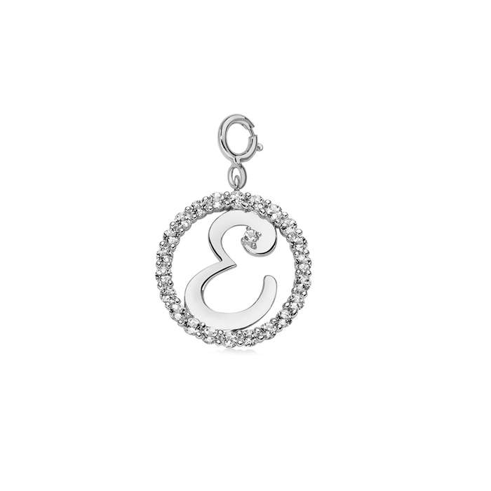 Miluna Pfd857-e (pfd857-e) - Women's Alphabet Charm