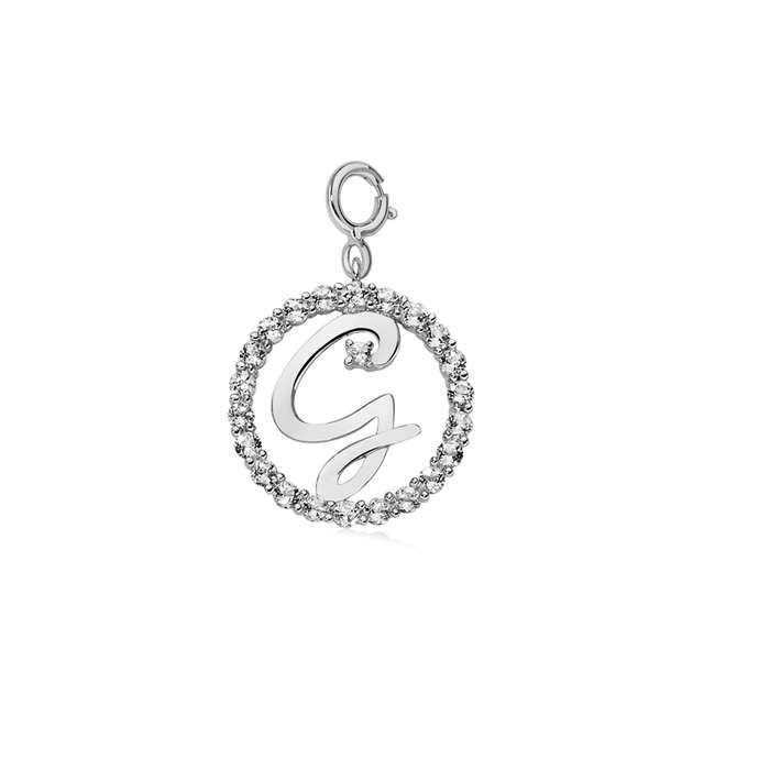 Miluna Pfd857-g (pfd857-g) - Women's Alphabet Charm