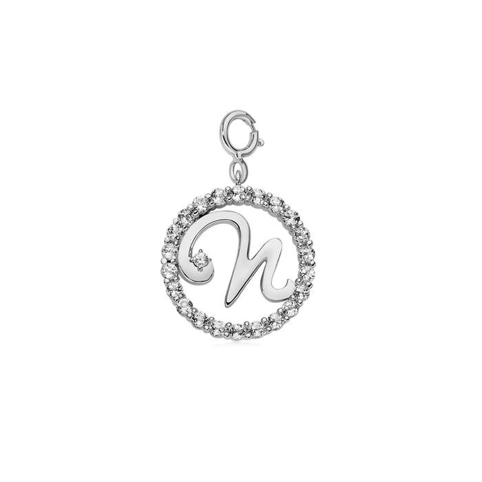 Miluna Pfd857-n (pfd857-n) - Women's Alphabet Charm