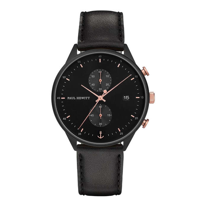 Paul Hewitt Midnight Ocean PH-C-B-BSR-2S Mens Watch Chronograph