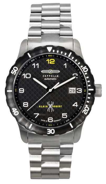Zeppelin Night Cruise Alain Robert Limited Edition Automatic Diver's 7266M5set 200M Men's Watch W...