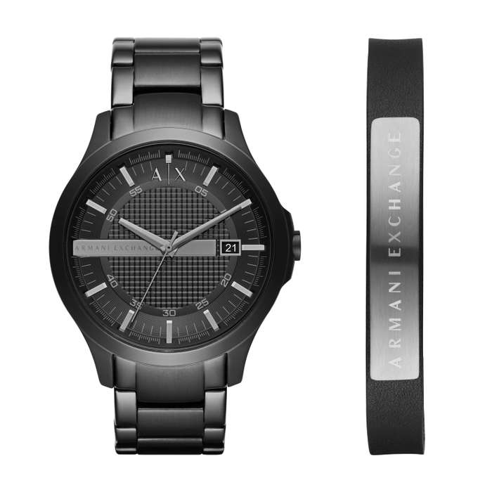 A|x Armani exchange Men's Watch and Bracelet Jewellery Set (ax7101) - hampton Collection